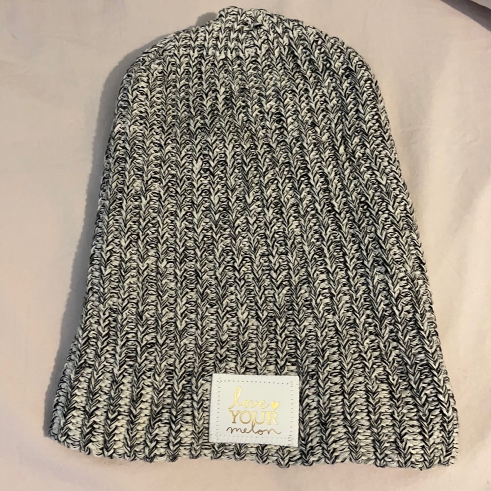 Love your melon beanie in black and white